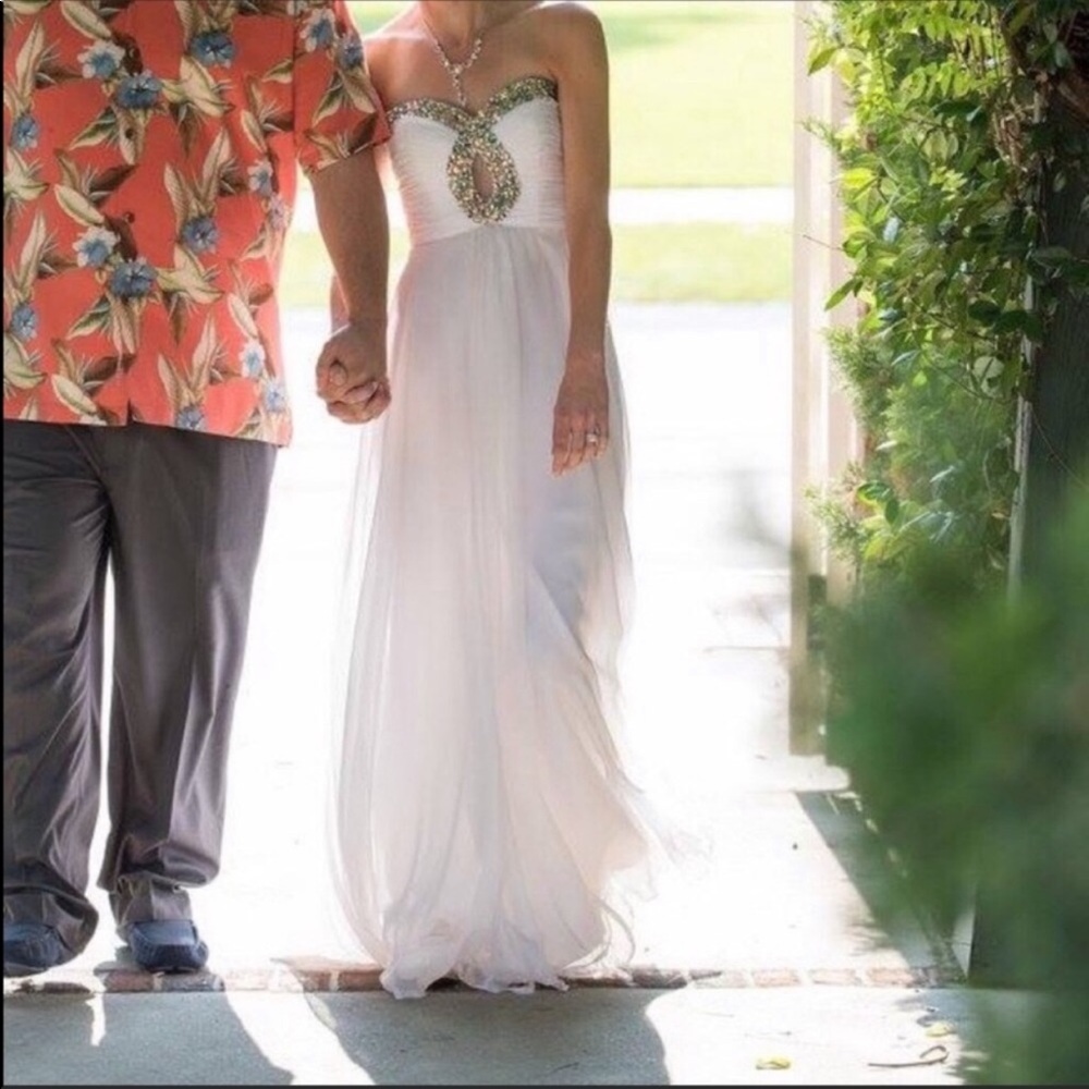 Sherri Hill Strapless Dress